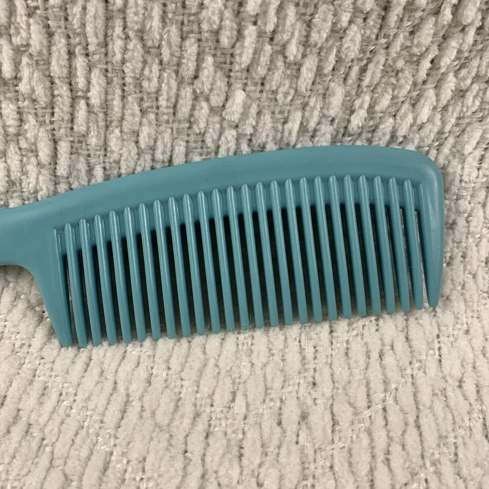 70's Vintage AVON Aqua‎ Blue Teal Seahorse Comb Long Wet Hair Detangling Comb 8